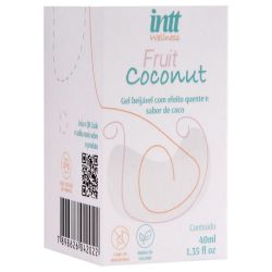 Fruit Coconut Gel Beijável Quente 40Ml Intt Wellness