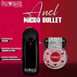 Anel Peniano Com Vibrador Micro Bullet 