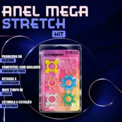 Anel Peniano Mega Stretch - Kit C/6 -
